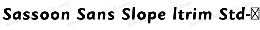 Sassoon Sans Slope ltrim Std字体转换